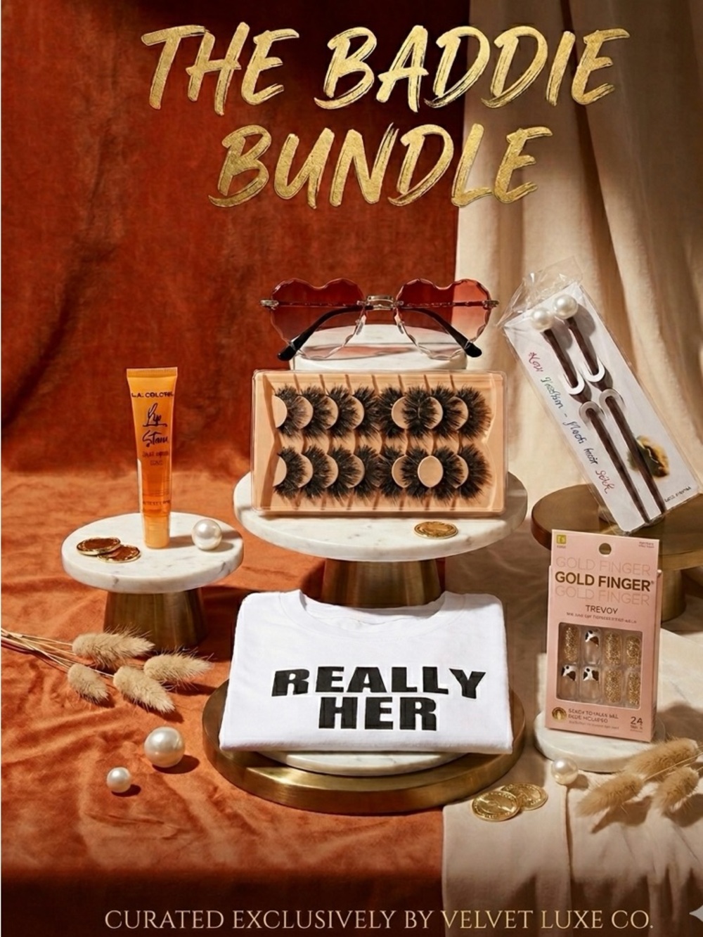 THE ULTIMATE "REALLY HER" TRANSFORMATION KIT - 6PC GLAM BUNDLE